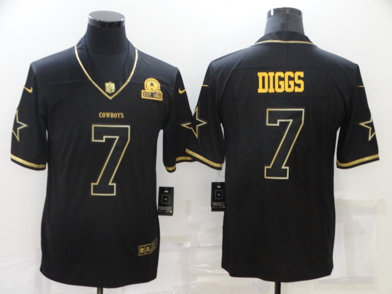Men's Dallas Cowboys Trevon Diggs #7 Black Jersey